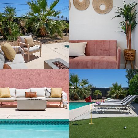 The Pink Cactus - Desert Retreat - Luxe Pool, Golf & Game Room Indio Extérieur photo